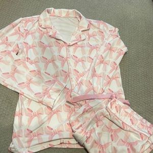 Cecil & Lou Women’s Bow Pajamas, Medium